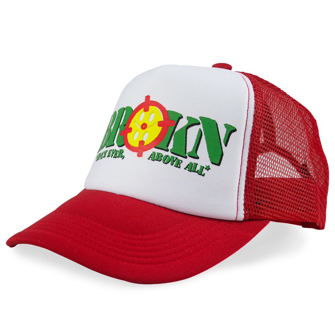 ARMY TRUCKER HAT ROJA